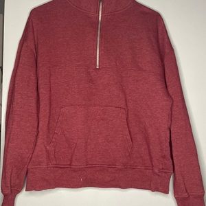 SO Medium Red Sweatshirt 1/4 Zip Up